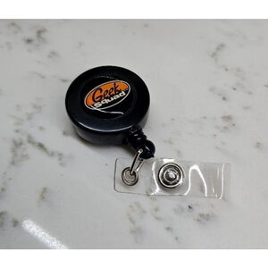 Geek Squad Black Orange Retractable Badge Reel One Size